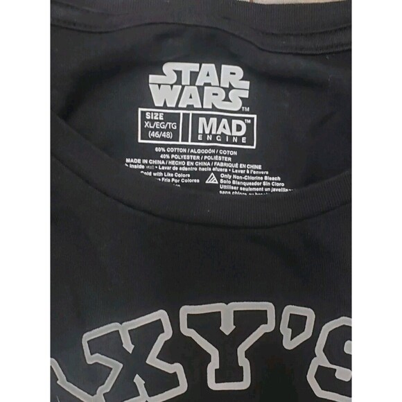Star Wars Men's Size XL Darth Vader Best Dad Short Sleeve Black T-Shirt - Picture 2 of 3